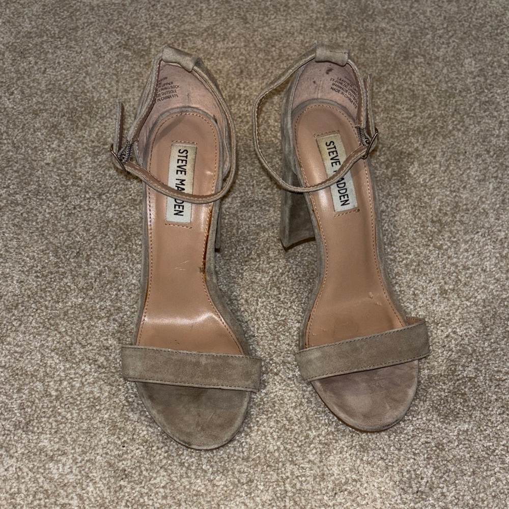 Steve Madden Women's Taupe Heeled Sandals